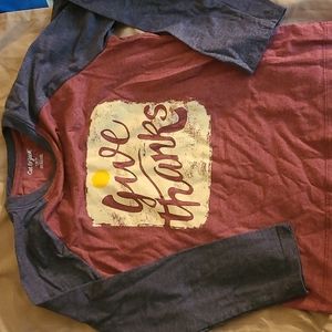 Long sleeve Thanks shirt size 6/7